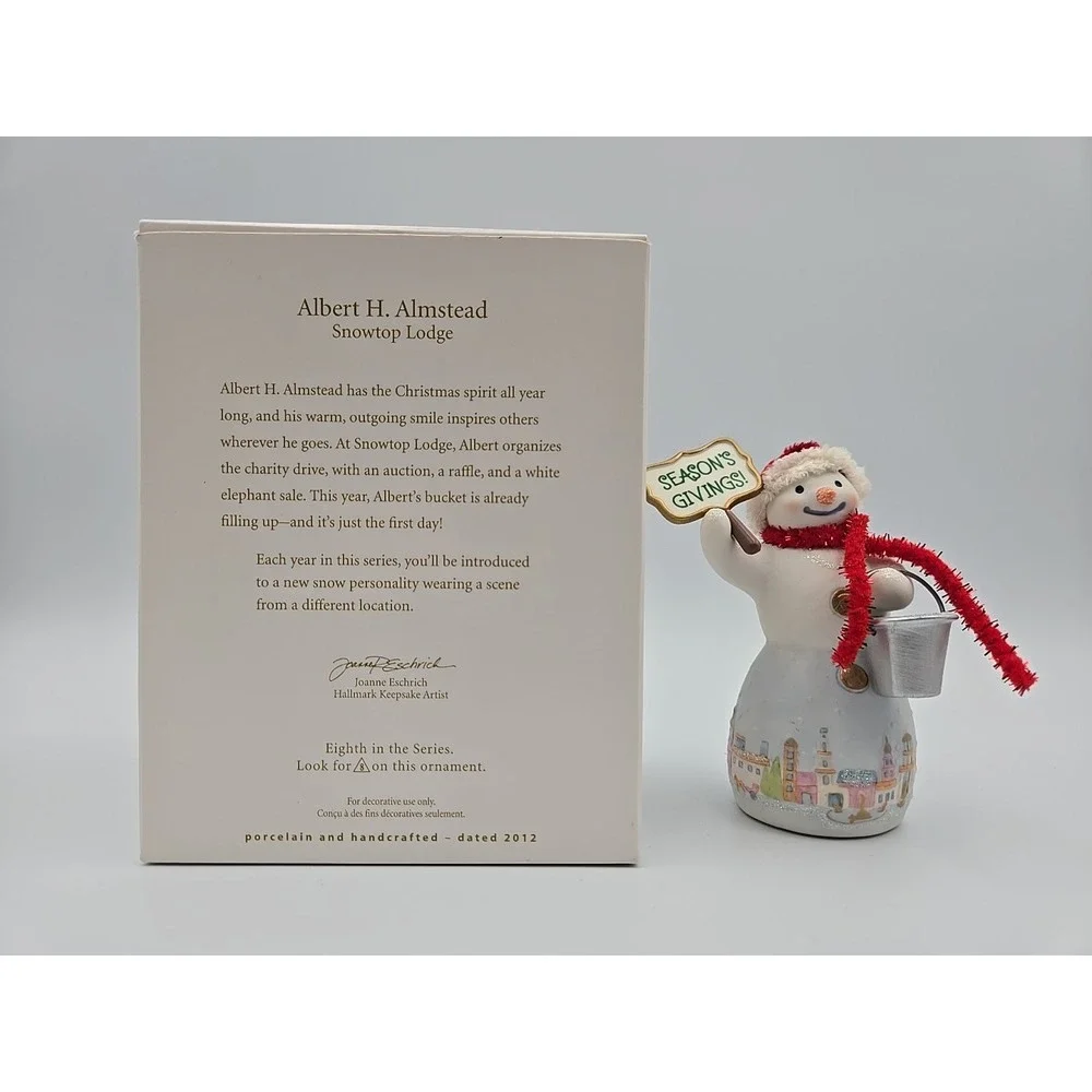 2012 Snowtop Lodge Albert H Almstead Hallmark Keepsake Ornament Series QX8124‎